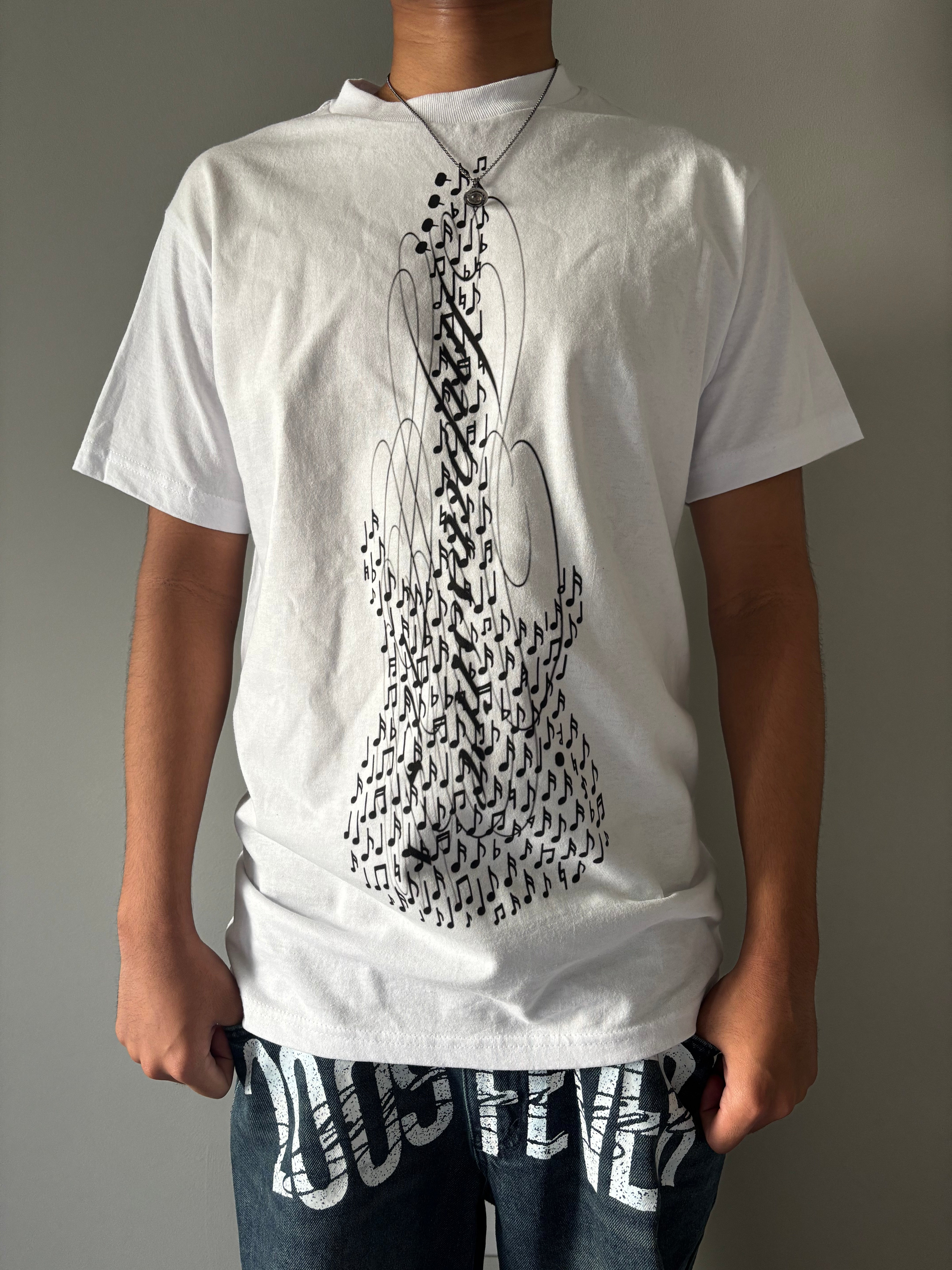 White Electric Tee